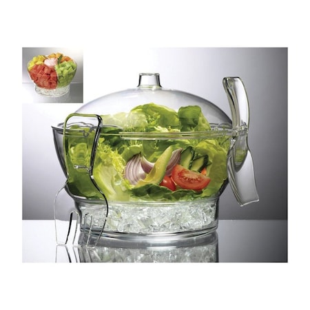 Prodyne Prodyne Clear Crystal Salad bowl and server Bowl on Ice 1 pc CB-3